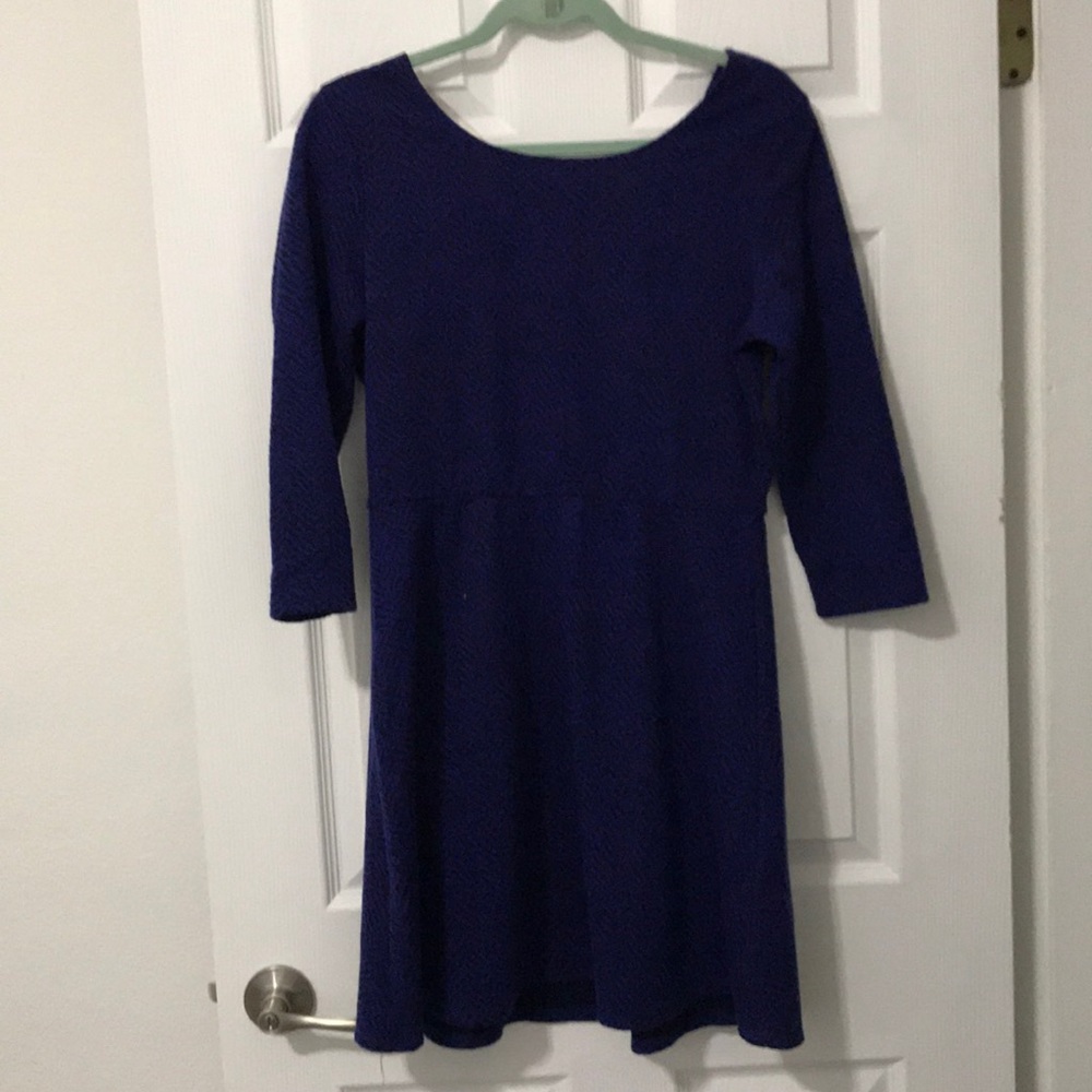 Lilly Rose 3/4 Sleeve Scoop Neck Dress
